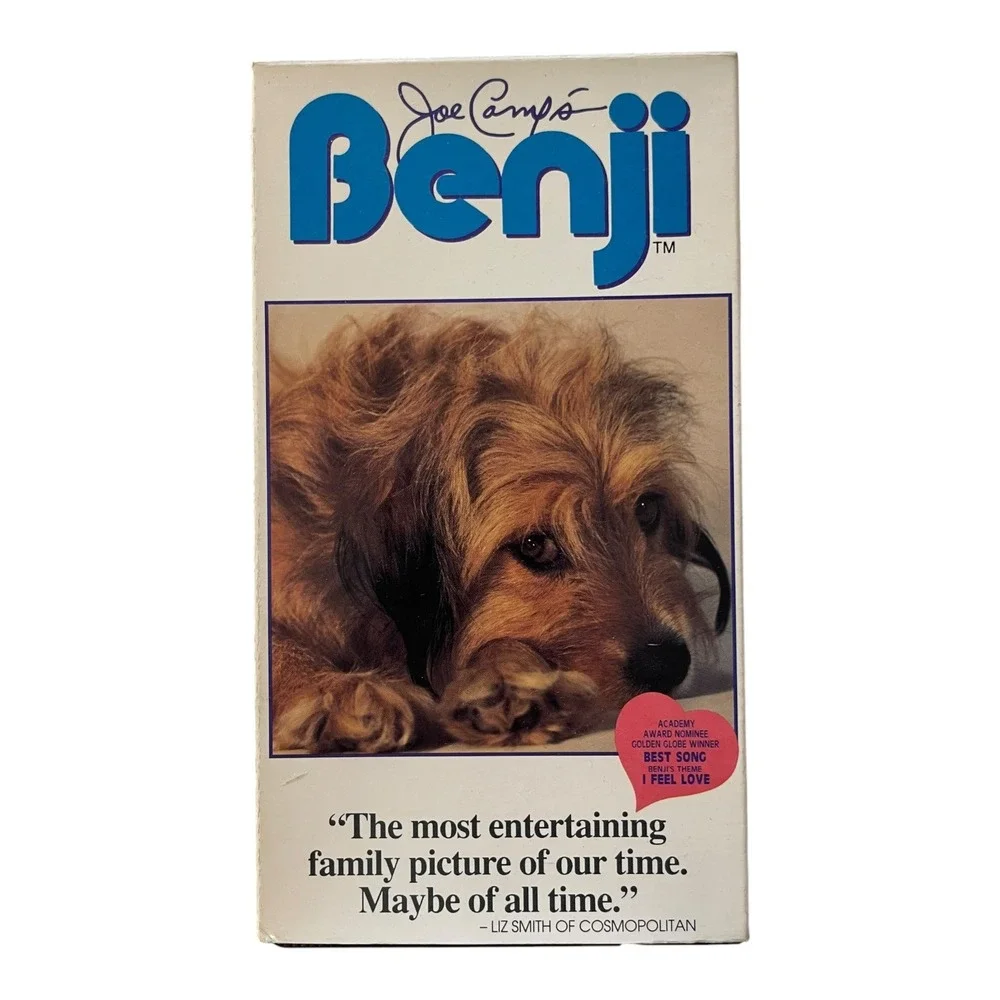 Benji VHS Tape 1977 Original Hit Movie Family Film Rated G Joe Camp Dog